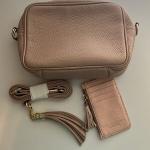 Elie Beaumont Tassel Bag and Card Holder in Blush